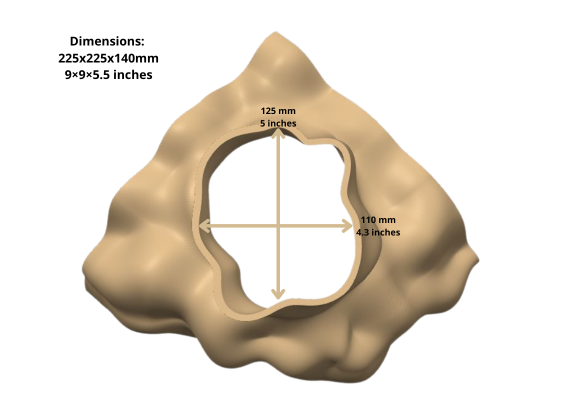Grotte souterraine naturelle pour aquarium et terrarium